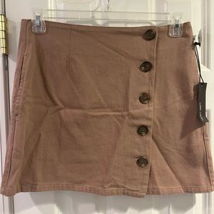 Chloe & Katie Button Skirt — Large